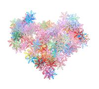 LIFKOME 5000pcs Iridescent Glitter Snowflake Confetti for Christmas Party Supplies Mini Winter Snowflake Decorations for Table Wedding Holiday and Craft Use Lightweight Seasonal Ornament