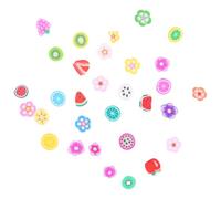 LIFKOME 5000pcs Multi-purpose Fruit and Flower Clay Nail Decorations with 3d Pattern for DIY Nail Art, Adorable and Vivid Style Accessories Suitable for Girls and Cell Phone Crafting