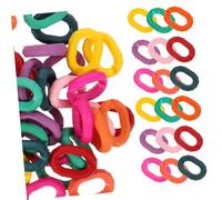 LIFKOME 50pcs Acrylic Link Connectors Detachable Linking Rings for Jewelry Making Bag Strap Chain Craft DIY Purse Eyeglass Chain Buckles Transparent Gradient