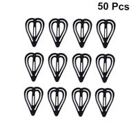 LIFKOME 50pcs Alloy Hair Clips Heart Shape Bobby Pins Side Snap Hair Clips for Girls and Women Everyday Use Random Style