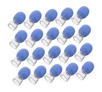 LIFKOME 50pcs Blue Facial Cupping Plastic Vacuum Cups for Face Lifting and Massage Suction Skin for Wrinkle Reduction and Contour Enhancement Portable Lymphatic Massager for Home Use