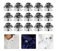 LIFKOME 50pcs Brooch Pin Backs with Butterfly Clutch for Enamel Pins and Tie Tacks Smooth Polished Edges for Jewellery Making