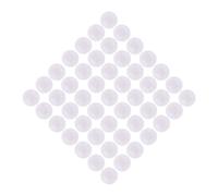 LIFKOME 50pcs Elastic Headband Pad Round Non Woven Fabric for 1.8 Inch | Universal Fit, Prevents Marks and Loosening, Smooth Edges, White, for Creative Handmade Projects and Daily Use