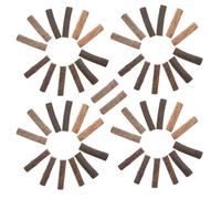 LIFKOME 50pcs Handmade Natural Wooden Sticks for DIY Photo Props and Wood Crafts, 1-1.5cm Thick X 5cm Long Small Wood Rods for Decoration and Crafting Projects