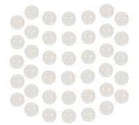 LIFKOME 50pcs Natural Crystal No Hole Beads Polished Look Round Liquid Beads DIY for Jewelry Making Crafts Floral Decor for Friends Who Love DIY Making