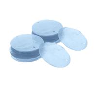 LIFKOME 50pcs Round Shells Slices: with Double Holes for DIY Craft Wind Chime Decor- Oyster Shell Art Embellishments Flat Shells Pendants 50mm