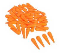 LIFKOME 50pcs Small Orange Plastic Carrot Nose for Snowman Decoration Reusable DIY Christmas Ornament for Holiday Crafts and Winter Outdoor Play