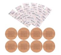 LIFKOME 50pcs Spot Plasters Round Breathable Wound Made of Fabric Stickiness and Additional Flexibility, for Outdoor Activities and Protecting Knuckle Wounds Invisible Blister Plasters