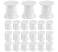 LIFKOME 50pcs White Toothpaste Caps with Flip Top Design, Pp Plastic Screw Covers for Travel and Bathroom Use, Tightly Fit Most Toothpaste Tubes, No Mess Dispenser Topper