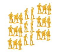 LIFKOME 54Pcs Miniature Engineering Worker Models Realistic Standing Construction Figures for Scene Layout Educational Play and Model Making