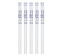 LIFKOME 5pairs Ceramic Chopsticks Blue and White Porcelain Reusable Long Chopsticks for Chinese Tableware for Home and Restaurant Use Random Pattern