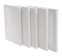 LIFKOME 5pcs 15x20cm Stretched Canvas Boards for Painting, Cotton Linen White Blank Canvas Panels for Acrylic Oil Watercolor, Small Paint Boards Art Supplies for Artists