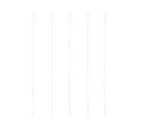 LIFKOME 5pcs Beading Thread Needles for Jewelry Making Highly Polished Iron Wire Needles with Large Eye for Necklace and Pearls