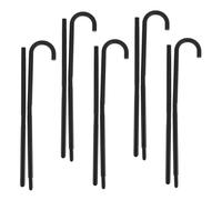 LIFKOME 5pcs Black Plastic Walking Cane Props for Cosplay Halloween Stage Shows Party Dress Up Magician Costume Accessory