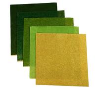 LIFKOME 5pcs DIY Turf Paper Landscape Grass for Home Decor Each for Sand Table Models Garden Decoration and Creative Projects