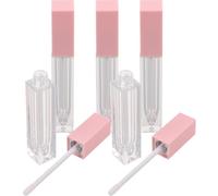 LIFKOME 5pcs Empty Lip Gloss Tube Square Lipstick Container Wand for DIY Makeup Cosmetic Packaging Sample Making