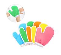 LIFKOME 5pcs Exfoliating Bath Gloves Scrubbing Mitts for Body Deep Cleansing and Dead Skin Removal Unisex Textured Shower Scrubbers Random Colors Random Color