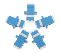 LIFKOME 5pcs Fiber Adapter Dual-fibre Optical Connector Easy Installation Coupler for Networking and Data Centers Material for Fiber Patch Panels and Communication Equipment