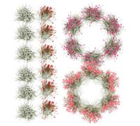 LIFKOME 5Pcs Flower Cluster Grass Tuft for Landscape Decoration High Temperature Resistant Miniature Vegetation for Table Model Micro Landscape and Soldier Scene