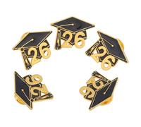 LIFKOME 5pcs Graduation Pin Badge High School Pin Congratulations Graduation Badge Season Cap Lapel Jewelry Brooches Graduate Button Lapel Scarf