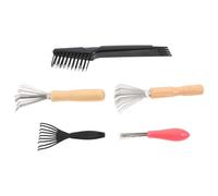 LIFKOME 5pcs Hair Brush Cleaner Tool Comb Rake Claw for Removing Hair From Cushion Brushes Portable Compact Design for Home and Travel Grooming Maintenance