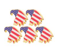 LIFKOME 5pcs Independence Day Alloy Eagle Brooch Pins American Flag Lapel Pins Vintage Style for July 4th Veteran Events National Flag Accessories