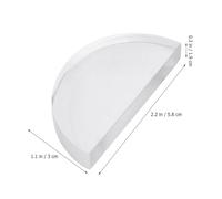 LIFKOME 5pcs Physics Teaching Optical Lens Set - Acrylic Convex Concave Lenses for Science Experiments - Multi-shape Optics Kit Including Semicircle, Equilateral Triangle, Rectangle