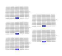 LIFKOME 5pcs Plastic Storage Box 15 Grid for Crafts and Terminal Tackle