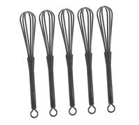 LIFKOME 5pcs Plastic Whisk for Hair Dye and Cream Mixing Versatile Kitchen and Salon Tool for Even Smooth Blending Reusable Small Whisks for Cooking and Color Paste Mixing