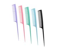 LIFKOME 5pcs Pointed Tail Comb Reusable Hair Styling Combs for Men Fine Teeth for Hair Straightening The End at Barber Shop Supplies