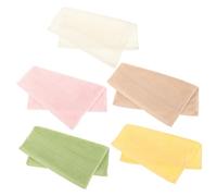 LIFKOME 5pcs Pure Cotton Square Towel Soft Washcloth for Boy Girl Boys and Girls Bath Rags Face Towel Supplies for Shower