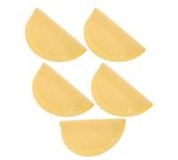 LIFKOME 5pcs Round Clay Absorbent Pads for Pottery Wheel Dual Hole Ceramic Wheel Tools with Yellow Absorbent Cloth 11.79x11.79x0.08in Pottery Clay Trimming Throwing Mats for Ceramic