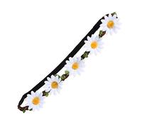 LIFKOME 5pcs Sunflower Flower Wreath Hair Band Bohemia Style Headpiece for Tropical Beach Party Luau Dance Photo Props