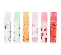 LIFKOME 6 Pcs Fruit-flavored Lip Protectors Moisturizing Transparent Lip Pomade for Women Portable Hydrating to Prevent Dryness and Peeling