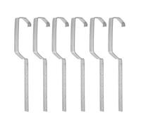 LIFKOME 6 Pcs Iron Fixed Rain Gutter Rack Heavy Duty Gutter Brackets for Roof Enhancing Drainage Efficiency with Versatile Compatibility in Silver