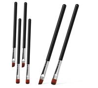 LIFKOME 6 Pcs Professional Makeup Brush Angled and Flat Tip Eyebrow Brushes for Filling Shaping and Blending Eyeshadow and Eyeliner with Comfortable Handles for Precise Brow Grooming