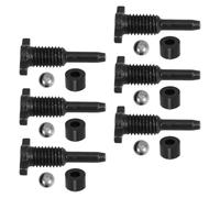 LIFKOME 6 Sets Leak Return Valve Plugs Steel Ball Release Screw for Efficient Car Maintenance and Enhanced Stability Hydraulic Performance