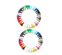 LIFKOME 60 Pcs Mixed Color Tassel Jewelry Dangler Accessories with Long Hanging Polyester Tassels and Mini Rings for DIY Earrings Keychains Bracelets Lightweight Pendants