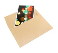 LIFKOME 60 Pcs Plain Yellow Kraft Paper Envelopes Retro Blank Security-Tinted Envelopes for Cards Invitations Letters Mailing Tear-Resistant Stationery for Parties Events