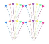 LIFKOME 60pcs Hair Pull Through Loop Tool for Heart-shaped Ponytail Maker and French Braid Styling Accessories in Colors Fast Easy Hair Braiding and Updo Tool for Special Events and Daily