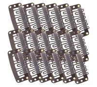 LIFKOME 60pcs Metal U-shaped Wig Clips Deep No-sew Snap Hair Extension Clips Lightweight Hairdressing Tool for Secure Wig and Hair Extensions