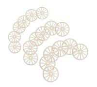 LIFKOME 60pcs Unfinished Wooden Gear Wheels DIY Craft Pieces with Pre-drilled for Painting and Hanging Natural Wood Slices for Rustic Home Decor Wedding Decorations and Wall Art Projects