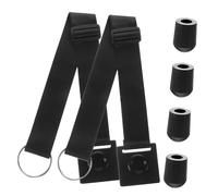 LIFKOME 6Pcs Adjustable Anti-skid Cello Endpin Strap with Rubber Protector Including and Double Bass End Pin Rings Polyester for Stable Performance and Easy Transport