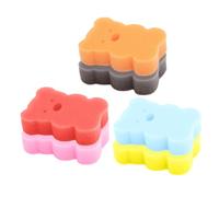 LIFKOME 6Pcs Bath Sponges for Newborns Exfoliating Body Scrubber with Soft Sponge Material Lightweight Portable for Gentle Skin Cleansing and Smooth Glowing Bath Experience