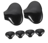 LIFKOME 6pcs Black Guitar Tuning Peg Caps with Black Screws Metal Tuner Machine Head Buttons for Acoustic and Folk Guitars Set