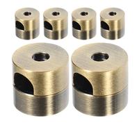LIFKOME 6pcs Brass Cable Clips Aluminium Pendant Lamp Cord Clip with Adjustable Cable Anchor Holders Vintage Touch for Desk and Dining Spaces Extend the Life of Pendant Lamp Fitting