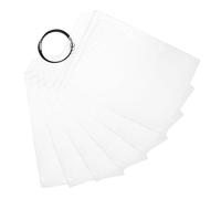 LIFKOME 6pcs Clear Luggage Tags with Transparent Id Card Sleeves for Travel Cruise Golf Bag Accessories Protective Plastic Label Holders for Suitcases