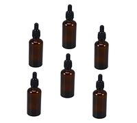 LIFKOME 6pcs Compact Glass Dropper Bottles Multi-purpose Essential Oil Containers Pipette for Perfumes and Liquid Storage Travel-friendly Design