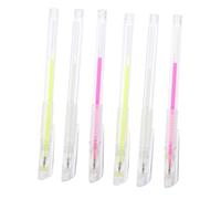 LIFKOME 6pcs Eyebrow Marking Pens Set with White Pink Fluorescent Green, Portable Eyebrow Mapping and Positioning Pen for Microblading Practice and Precise Brow Definition