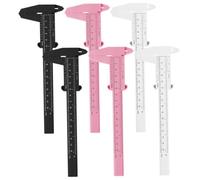 LIFKOME 6Pcs Eyebrow Measuring Rulers Brow Mapping Calipers with Scale for Precise Eyebrow Measurement Professional Beauty Salon and Home Use White